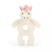 Jellycat Bashful Unicorn rammelaar