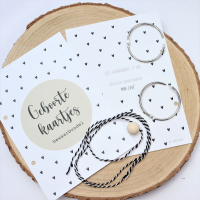 Mini love Bewaarbundel geboortekaarten  Zand