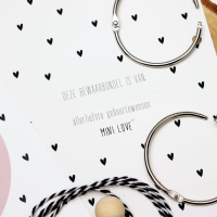 Mini love Bewaarbundel geboorte-kaarten Rose