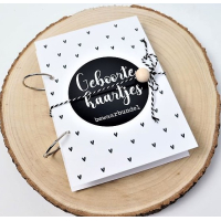 Mini Love Bewaarbundel Geboorte-kaartjes Zwart/Wit
