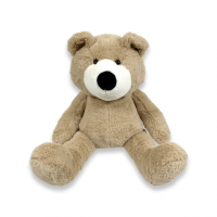 Knuffelbeer Vic cream, 45cm met naam baby