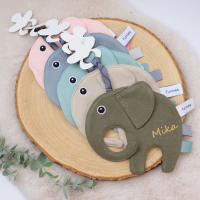 Speen / knuffeldoek olifant Stone Green Sem