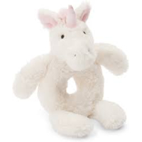 Jellycat Bashful Unicorn rammelaar