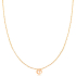 ketting 45cm rose gold babyvoetjes