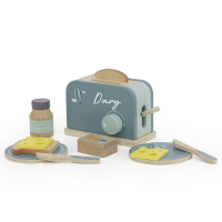  Label Label Toaster groen met naam baby
