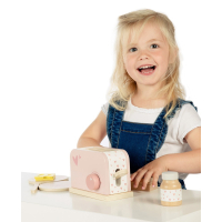  Label Label Toaster groen met naam baby