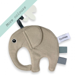  Speen / knuffeldoek olifant Cream
