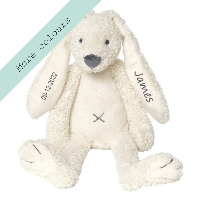 Happy Horse Rabbit  28cm  Ivory met Naam en Geboortedatum Baby