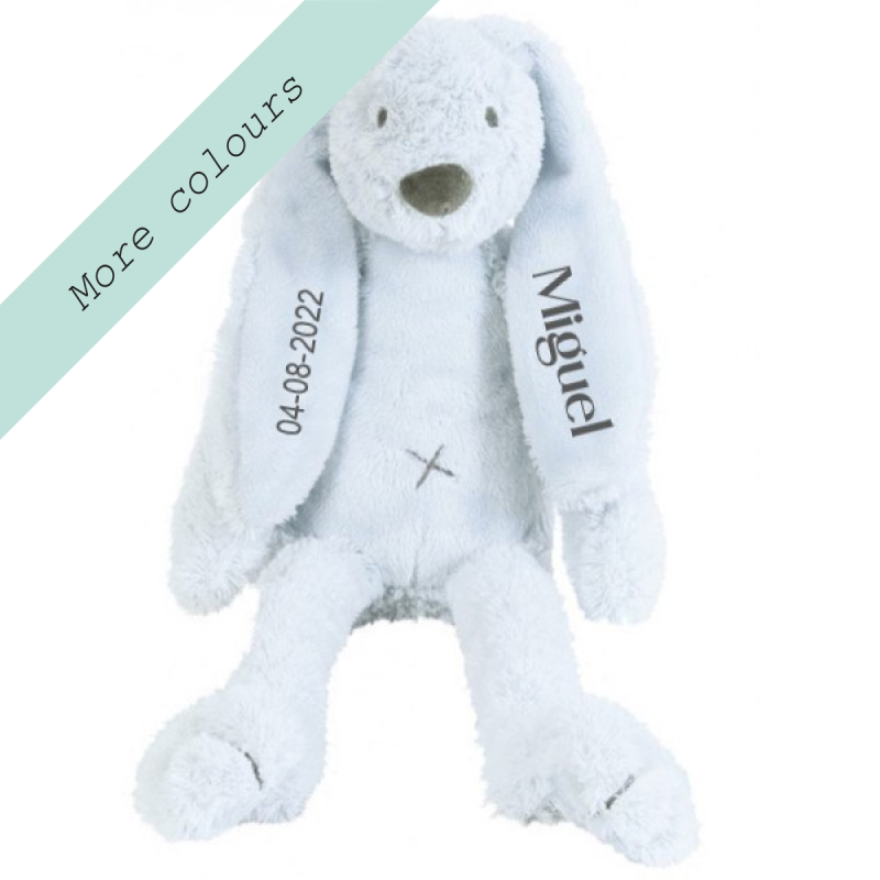 Happy Horse Rabbit Richie bleu 28 cm met naam baby Stoer