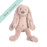 Happy Horse Rabbit Richie Old Pink 28 cm met naam en geboortedatum baby Handgeschreven