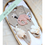 Boxpakje met naam Baby maat 56 / 62 Handgeschreven