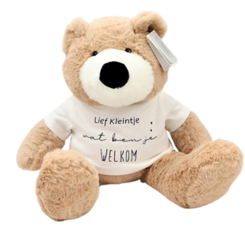 Knuffelbeer 45 cm Lief Kleintje wat ben je welkom