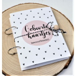 Mini love Bewaarbundel geboorte-kaarten Rose