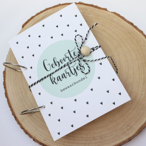 Mini Love Bewaarbundel Geboorte-kaartjes Mint
