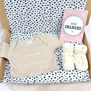 Brievenbuspakket zwanger Lief kleintje wat ben je welkom