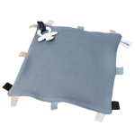 Speen/knuffeldoek Labeldoek Grey/Bleu 