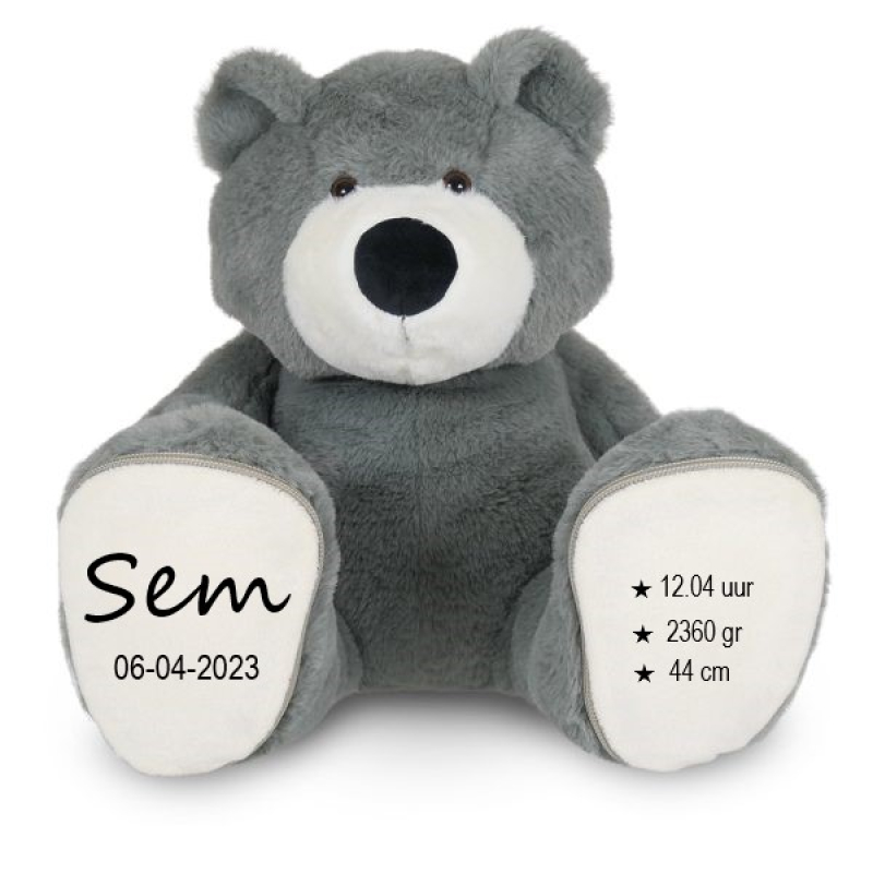 Grote knuffel Beer Gepersonaliseerd