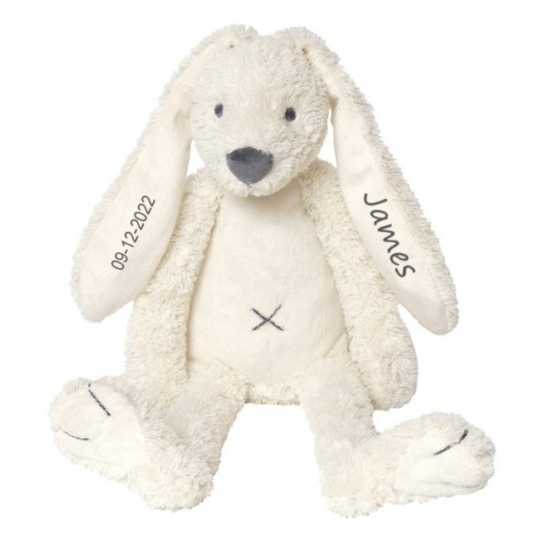 Happy Horse Rabbit  28cm  Ivory met Naam en Geboortedatum Baby