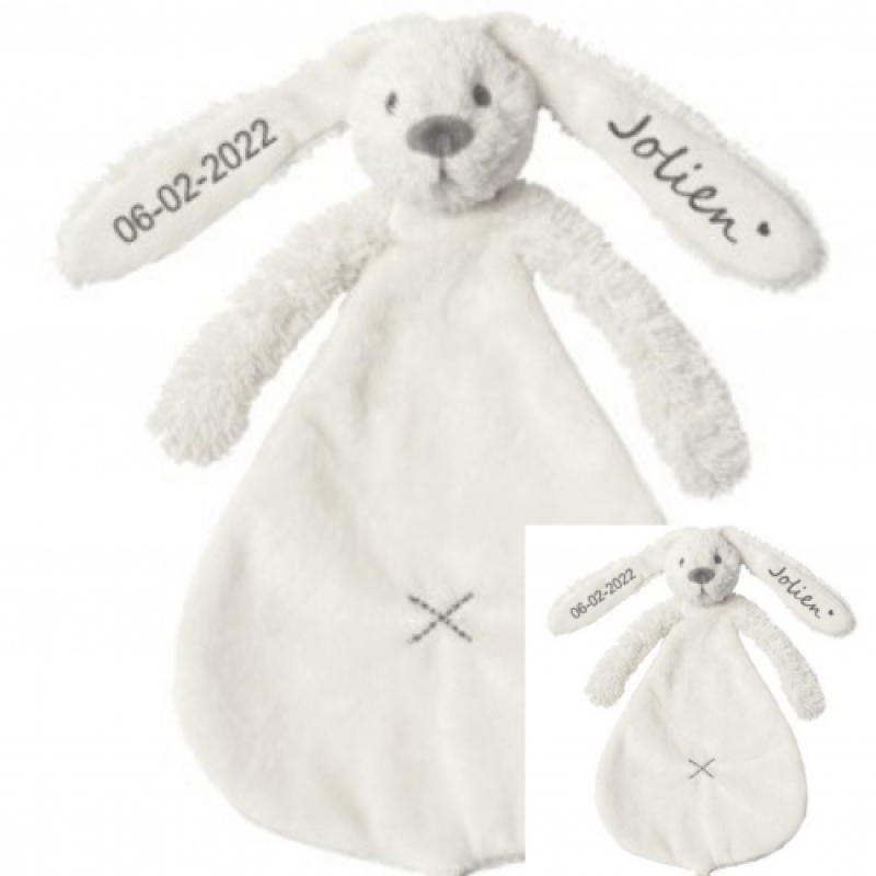 Happy Horse Rabbit Richie Ivory Tuttle Datum en Naam op de oortjes