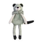 Happy Horse knuffel met rammelaar Raccoon Rudy 