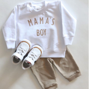 Joggingpak MAMA'S BOY wit