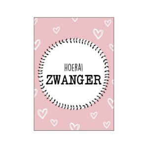 Kaart Hoera! Zwanger