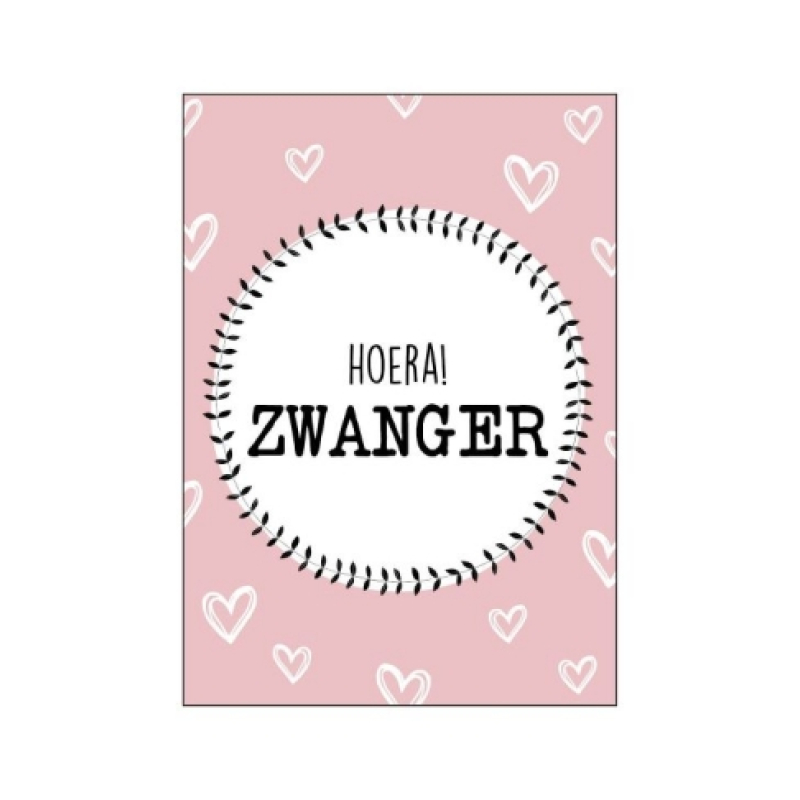 Kaart Hoera! Zwanger
