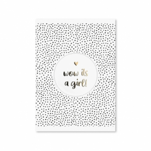 Kaart WOW it's a GIRL