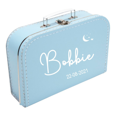 Kinderkoffertje Bleu met naam Baby