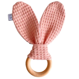 Ma-Ciel Bijtring Bunny Roze/Zwart