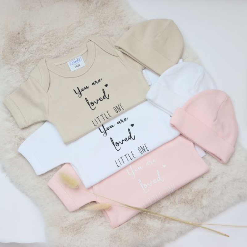 Romper en babymuts You are loved little one