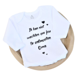 Romper Ik kan niet wachten om jullie te ontmoeten Opa OF Oma