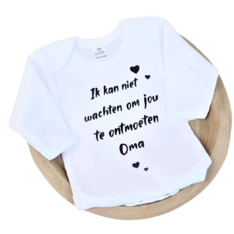 Romper Ik kan niet wachten om jullie te ontmoeten Opa OF Oma