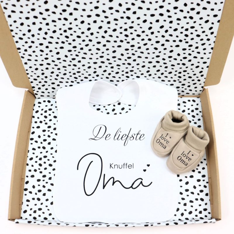 Cadeausetje  Oma of Opa wit