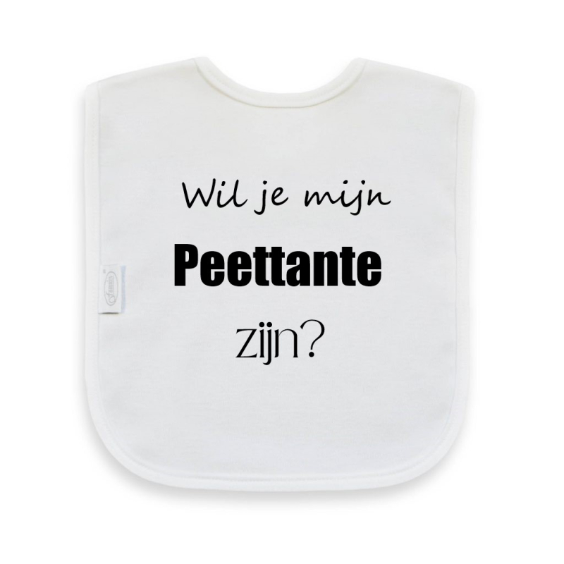 Slabber Wil je mijn peettante zijn?
