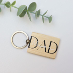 Sleutelhanger Dad met naam baby