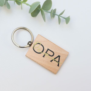 Sleutelhanger Opa met naam kleinkind