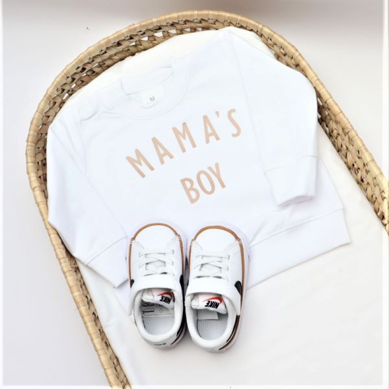 Sweater Wit/sand Mama's Boy