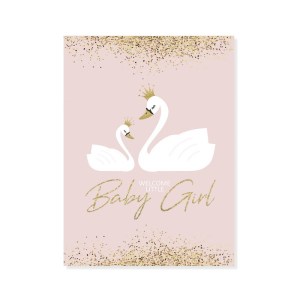 Kaart Welcome little baby girl
