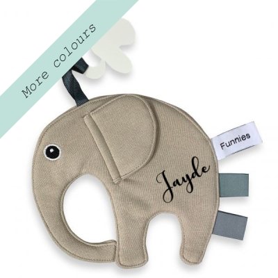 Speen / knuffeldoek olifant Cream Jayde Speen / knuffeldoek olifant Cream Jayde
