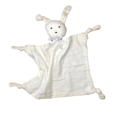 Bamboe Knuffeldoek Doudou Muslin Hydrofiel Off White Bamboe Knuffeldoek Doudou Muslin Hydrofiel Off White