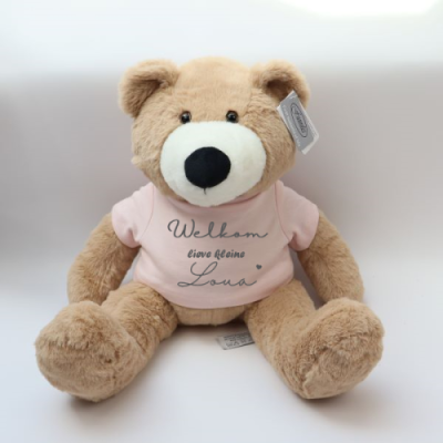 Knuffelbeer Vic cream, 45cm WELKOM Loua Knuffelbeer Vic cream, 45cm WELKOM Loua