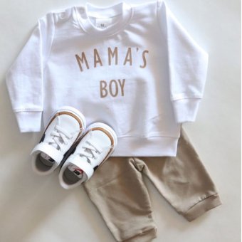 Joggingpak MAMA'S BOY wit