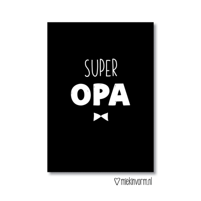 Kaart Super Opa Kaart Super Opa