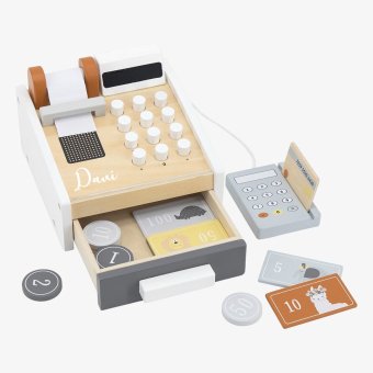 Tryco Houten Kassa met Pinautomaat  met naam baby