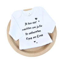 Romper Ik kan niet wachten om jullie te ontmoeten Opa en Oma