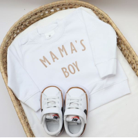 Sweater Wit/sand Mama's Boy